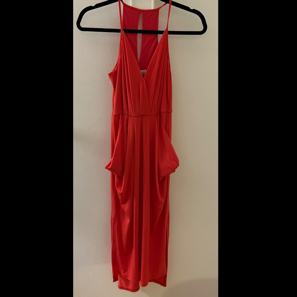 Bcbgeneration coral midi dress